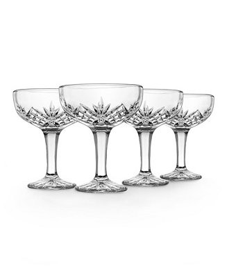 Godinger Dublin Champagne Coupe Glasses - 6oz., Set of 4 - Macy's | Macy's