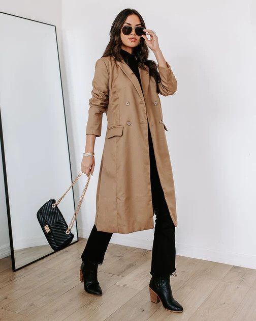 District Pocketed Coat - Camel | VICI