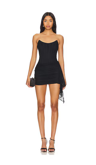 Lynette Mini Dress in Black | Revolve Clothing (Global)