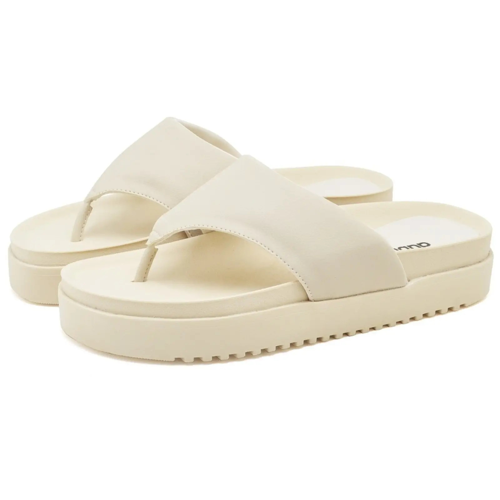 Sandália Feminina Papete DUBUY 2045FG Off-White | Dafiti (BR)