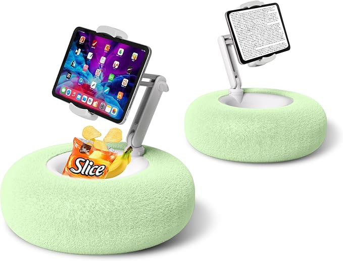 Kindle Pillow Stand Holder for Reading in Bed, Tablet iPad Pillow Stand for Lap Compatible with 4... | Amazon (US)