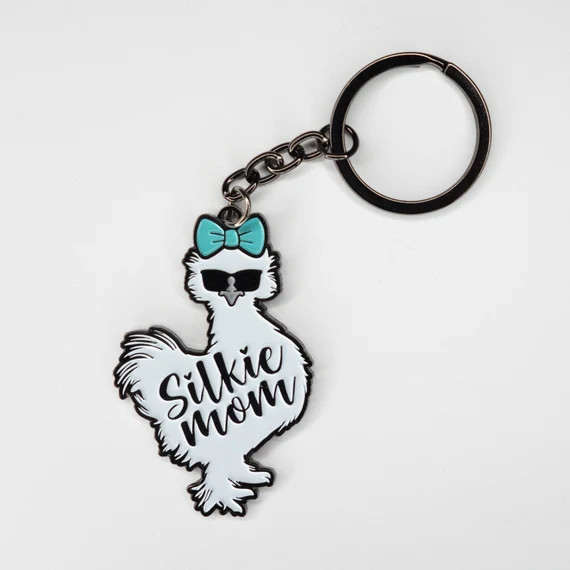 Silkie Mom Keychain | Etsy (US)