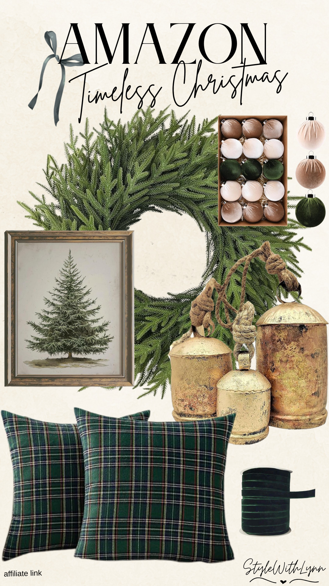 Create a warm, timeless holiday look with Amazon Christmas decor inspired by classic, elegant traditions. From tartan pillows to gold bells and velvet ribbon accents, these pieces bring the perfect balance of cozy charm and elevated holiday style to your home.

Shop my favorite Amazon holiday decor finds to bring this classic Christmas aesthetic to life ↓

#ChristmasDecor #ClassicChristmasStyle #ElegantHolidayHome #AmazonHomeFinds #HolidayHomeDecor #TimelessChristmasDecor #PlaidChristmas #CozyHolidayHome #AmazonHolidayDecor #StyleWithLynn #LTKHolidayHome #LTKDecor #LTKHome 

 #LTKSeasonal #LTKFindsUnder50 #LTKStyleTip