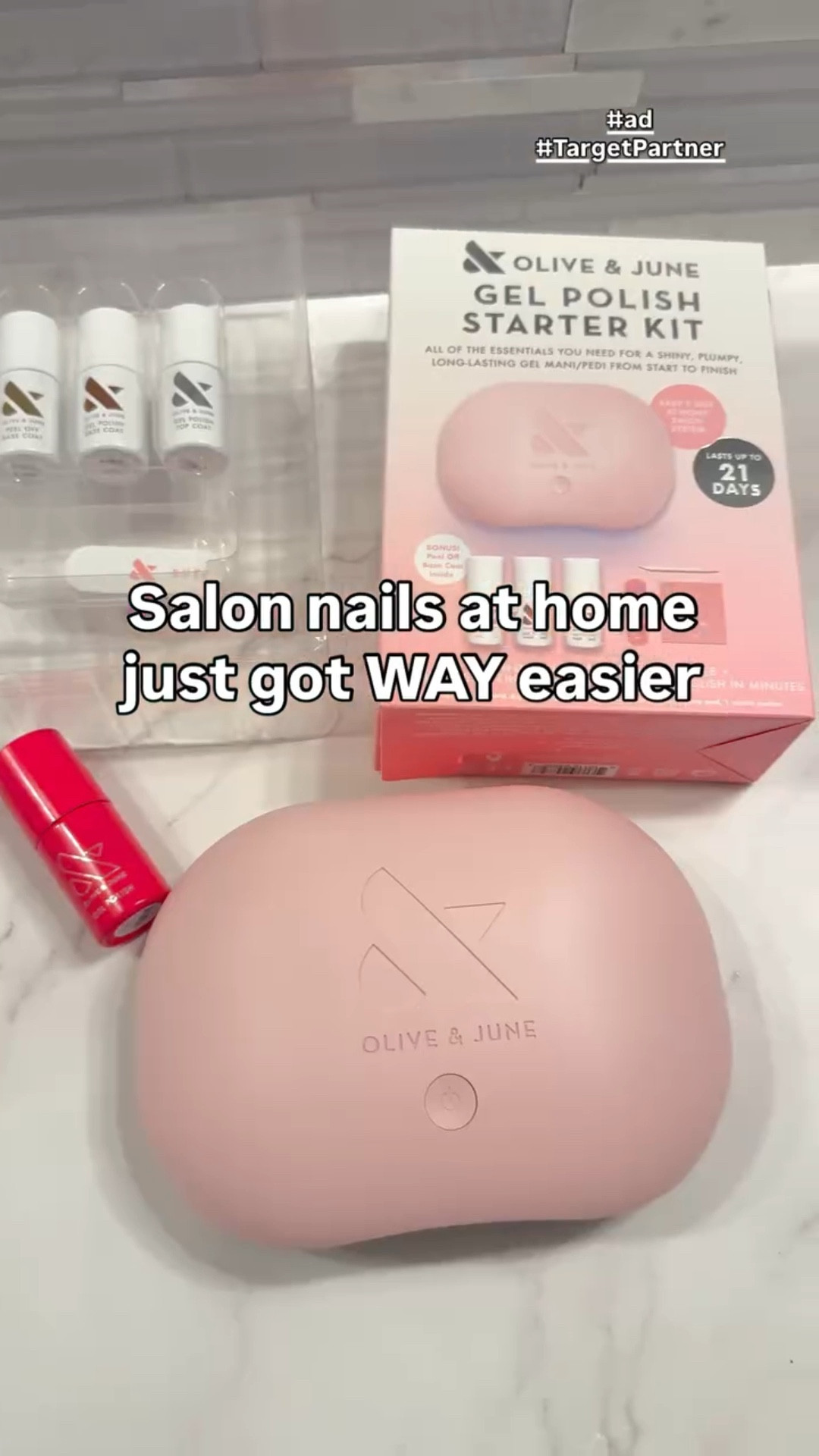 Spring reset = fresh nails without the salon price tag @target #TargetPartner #TargetBeautyEdit

This @oliveandjune gel starter kit from @target makes it so easy to get that glossy, long-lasting manicure at home.

It’s perfect if you want a low-maintenance beauty routine that still feels put together. 

Quick, easy, and actually lasts… which is exactly what I need right now.

Target’s Beauty Edit has so many good new finds for spring, but this one is a must if you’re into simple, feel-good upgrades.

If you’ve been wanting to save money on nails but still look polished, this is your sign.

Follow @sparklinginstyle for more beauty finds, Target favorites, and everyday routines made easier.

#targetbeauty #oliveandjune gelnailsathome springnails beautyfinds

target beauty edit, olive and june gel kit, at home gel nails, easy nail routine, spring beauty trends, affordable nail kits, diy manicure

#LTKmomlife #LTKselfcare #LTKgrwm