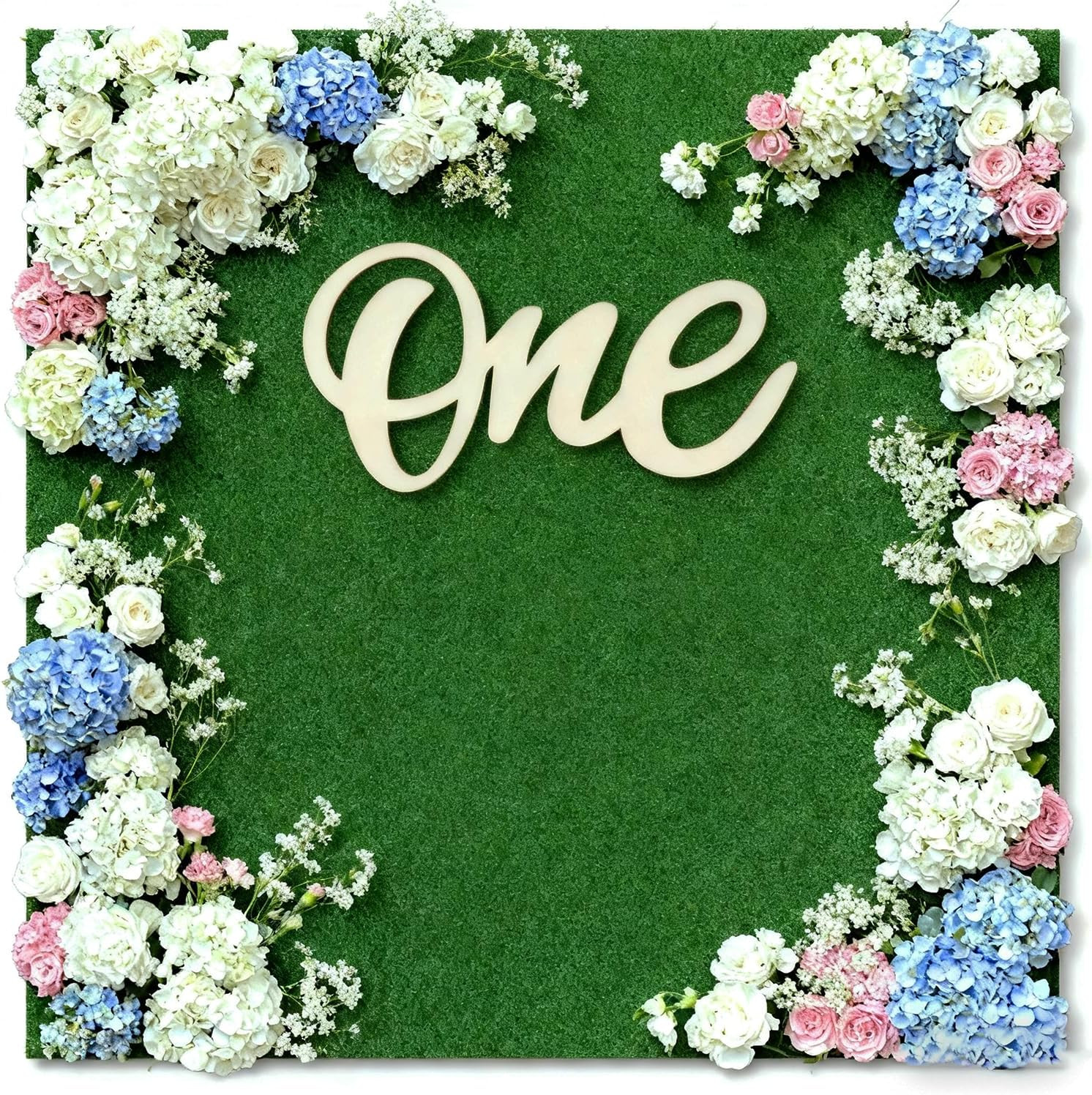 One Wooden Sign Cutout Letter for 1st Happy Birthday Party Decorations One Photo Prop Door Hangin... | Amazon (US)
