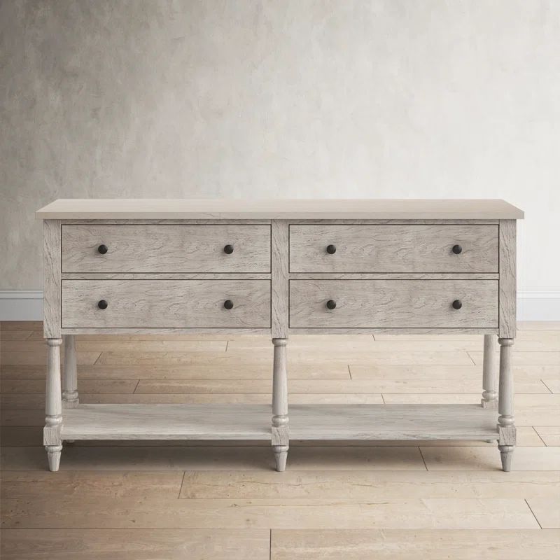 Aberdale 65" Wide 4 Drawer Sideboard with Marble Top | Wayfair North America