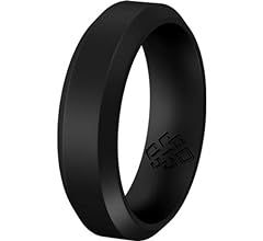 Knot Theory Silicone Wedding Ring Band for Men Women: Superior Non Bulky Rubber Rings - Premium Q... | Amazon (US)