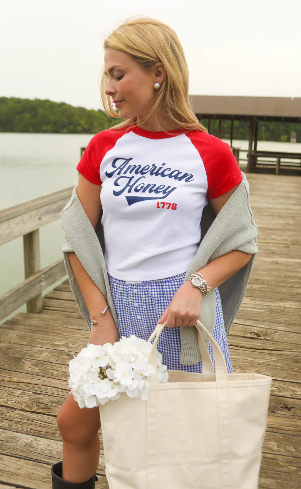 friday + saturday: american honey baby tee | RIFFRAFF
