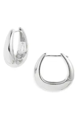 Nordstrom Demi Fine Crescent Huggie Hoop Earrings in 14K Gold Plated at Nordstrom | Nordstrom