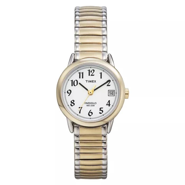 Women's Timex Easy Reader  Expansion Band Watch - Two-Tone T2H381JT | Target