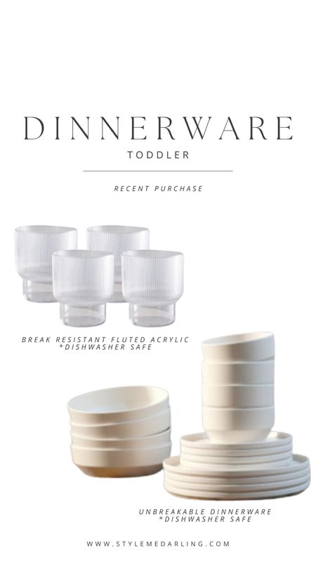 Aesthetically pleasing dinnerware for my toddlers! 

#breakresistantcups #acryliccups #flutedcups #durablecups #durableplates #durabledinnerware #unbreakabledinnerware #moderndinnerware #toddlercups #toddlerdinnerware

#LTKkids #LTKfamily #LTKhome