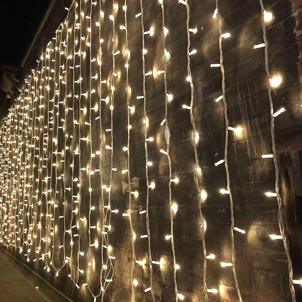 Magictec 300 LED Curtain String Light, 8 Lighting Modes Fairy Twinkle String Lights Wedding Party... | Amazon (US)
