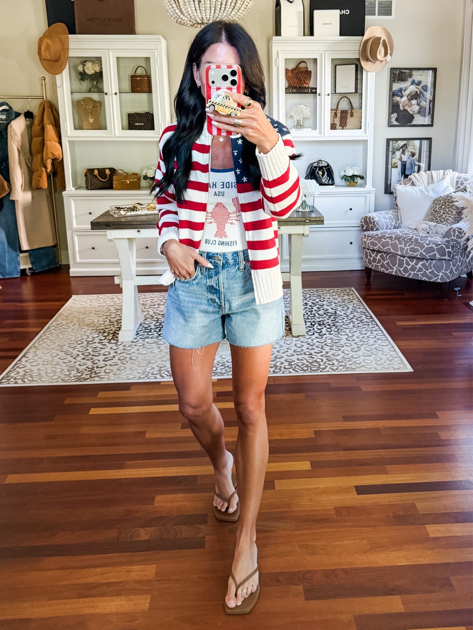 Love this flag sweater
Small sweater and tank
2 shorts 
@Target

#LTKootd #LTKSeasonal #LTKSaleAlert
