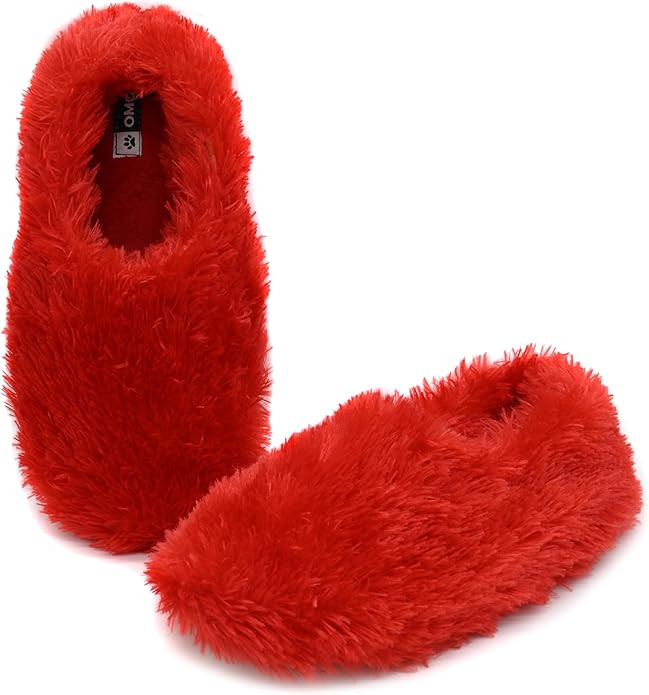 Onmygogo Fuzzy Winter Indoor Slippers for Women | Amazon (US)