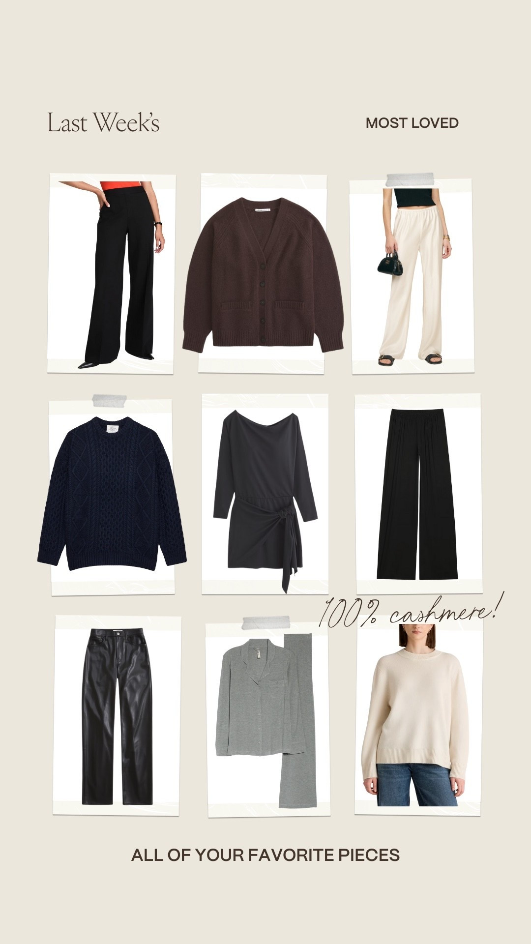 Your most loved last week 🥰


Holiday outfit 
Holiday party outfit 
Winter fashion
Women’s sweaters
Matching pjs 
Cashmere sweater 

#LTKHoliday #LTKSeasonal #LTKFindsUnder100