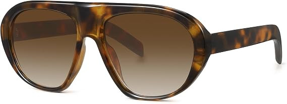 Trendy Aviator Sunglasses for Women 70s Retro Aviators | Amazon (US)