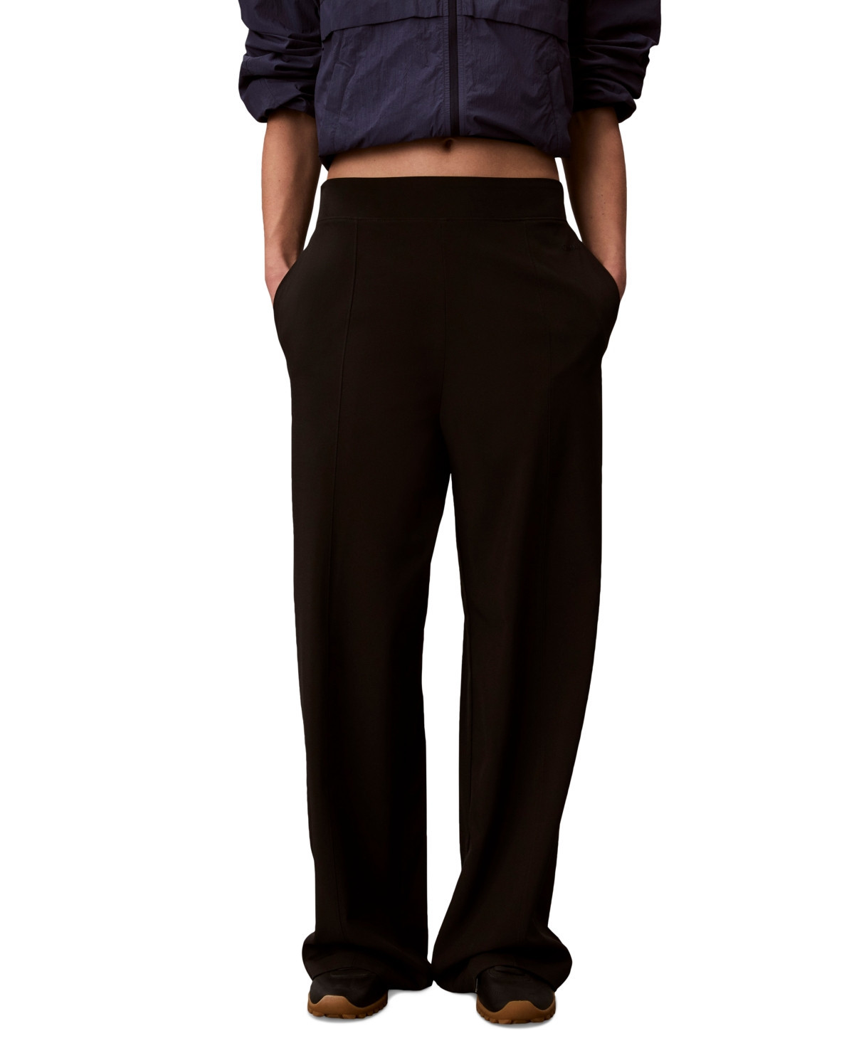 Calvin Klein Performance Women's Commuter Mid-Rise Pants - Black | Macy's