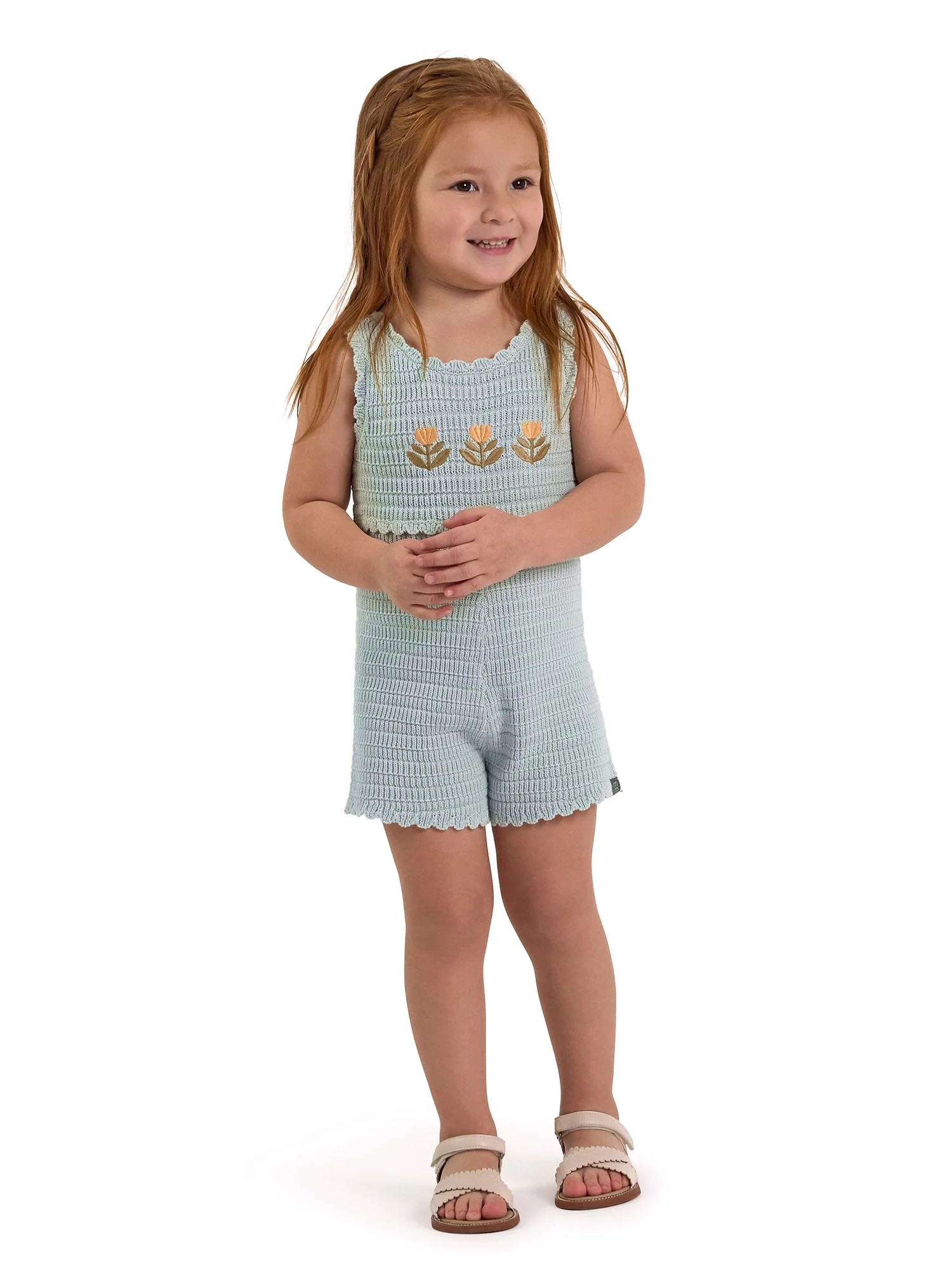 Modern Moments by Gerber Toddler Girl Sweater Knit Romper, Sizes 12 Months - 5T | Walmart (US)