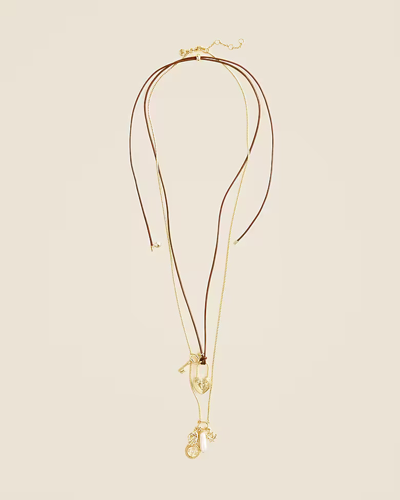 Pull-tie charm necklaces set-of-two | J. Crew US
