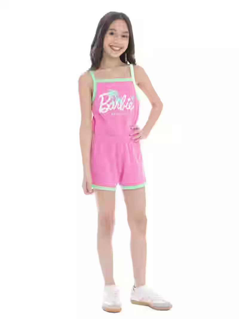 Barbie Toddler Girls Sleeveless Graphic Print Romper, Sizes 12M-3T | Walmart (US)