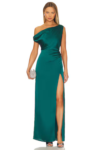 Show Me Your Mumu Jodie Dress in Emerald Luxe from Revolve.com | Revolve Clothing (Global)