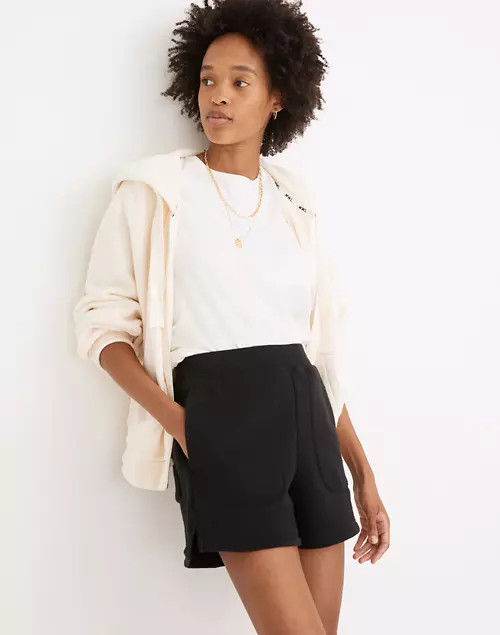 MWL Airyterry Stitched-Pocket Sweatshorts | Madewell