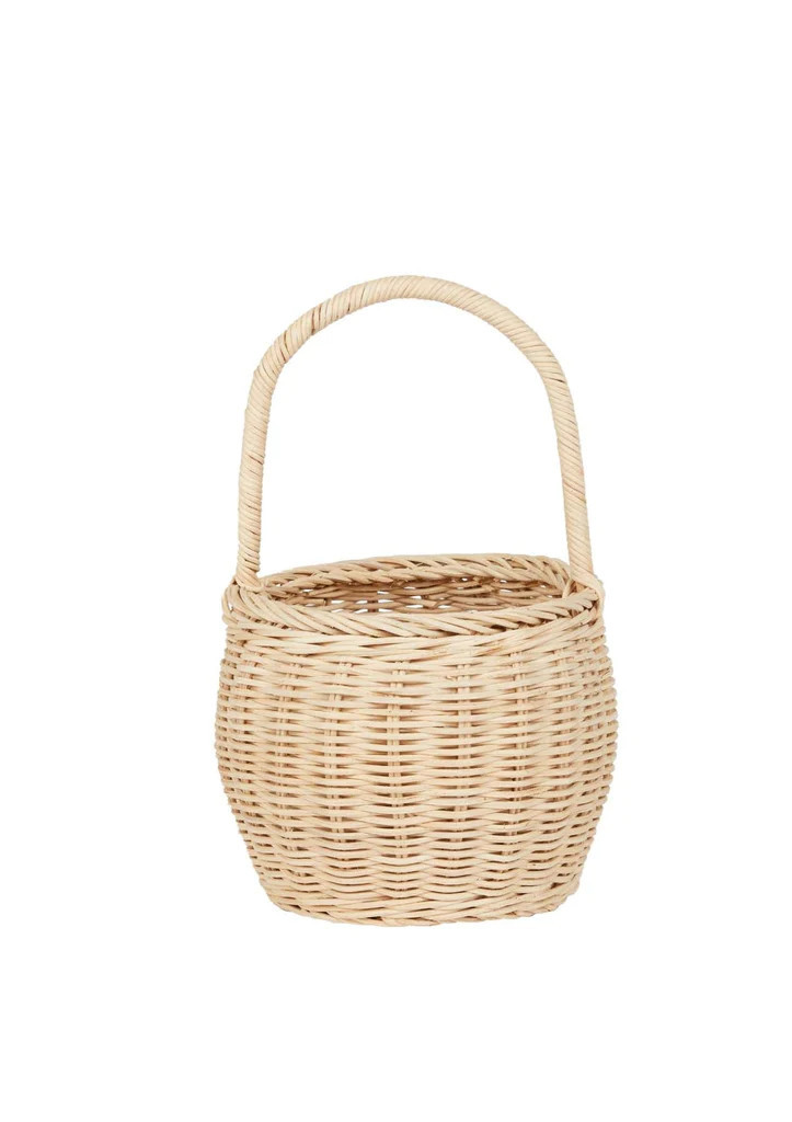Rattan Big Berry Basket in Straw | Over The Moon