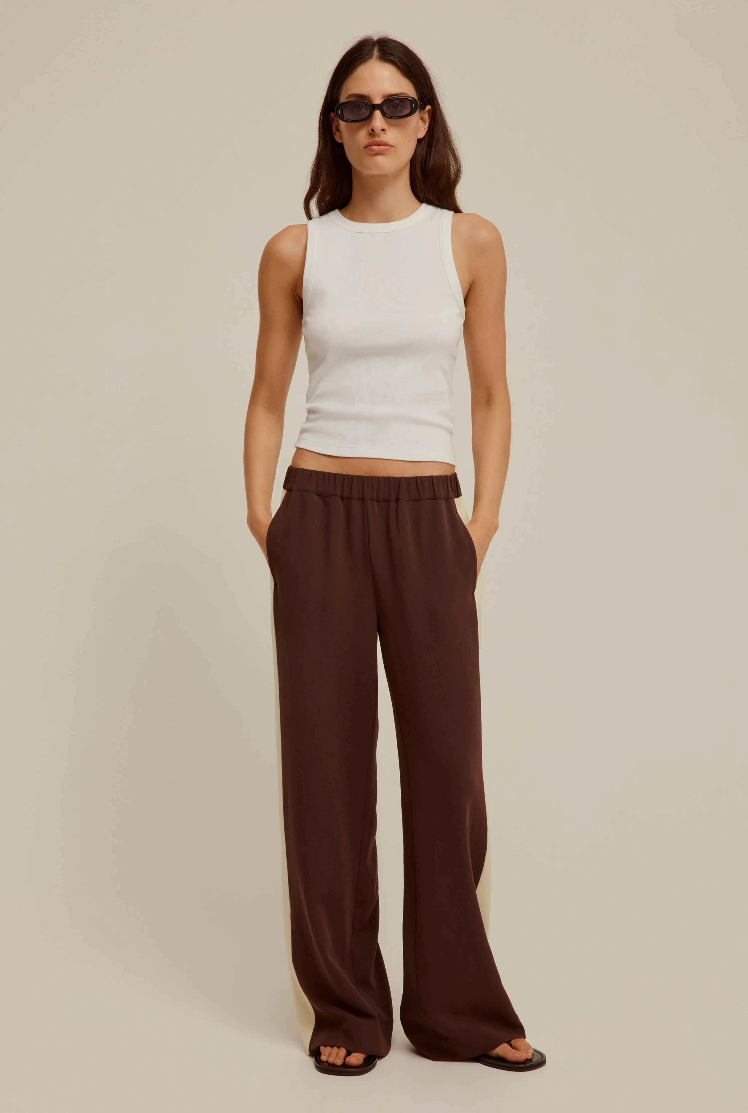 Wide Leg Panelled Pant | Venroy AU