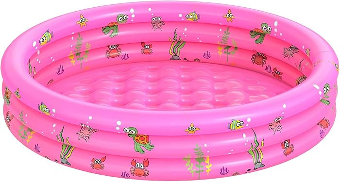 Garden Round Inflatable Baby Swimming Pool, Portable Inflatable Child/Children Little Pump Pool,K... | Amazon (US)