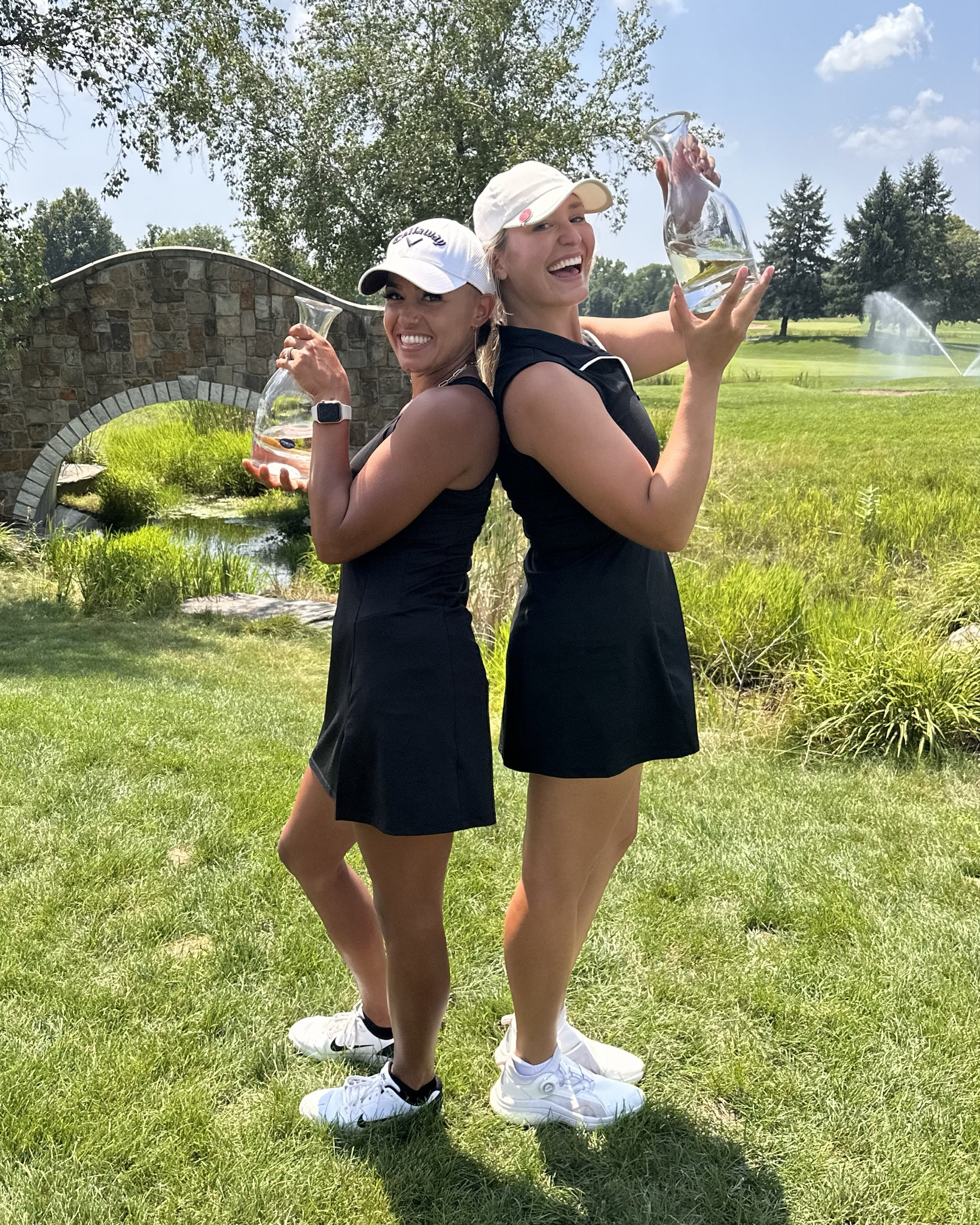 Member member champions! Wearing a black golf dress here, size medium! Comes with shorts underneath. Size up for length if you prefer your dresses longer 🫶🏻🏆 

#LTKStyleTip #LTKFitness #LTKActive