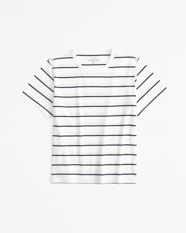 Women's Essential Polished Body-Skimming Tee | Women's New Arrivals | Abercrombie.com | Abercrombie & Fitch (US)