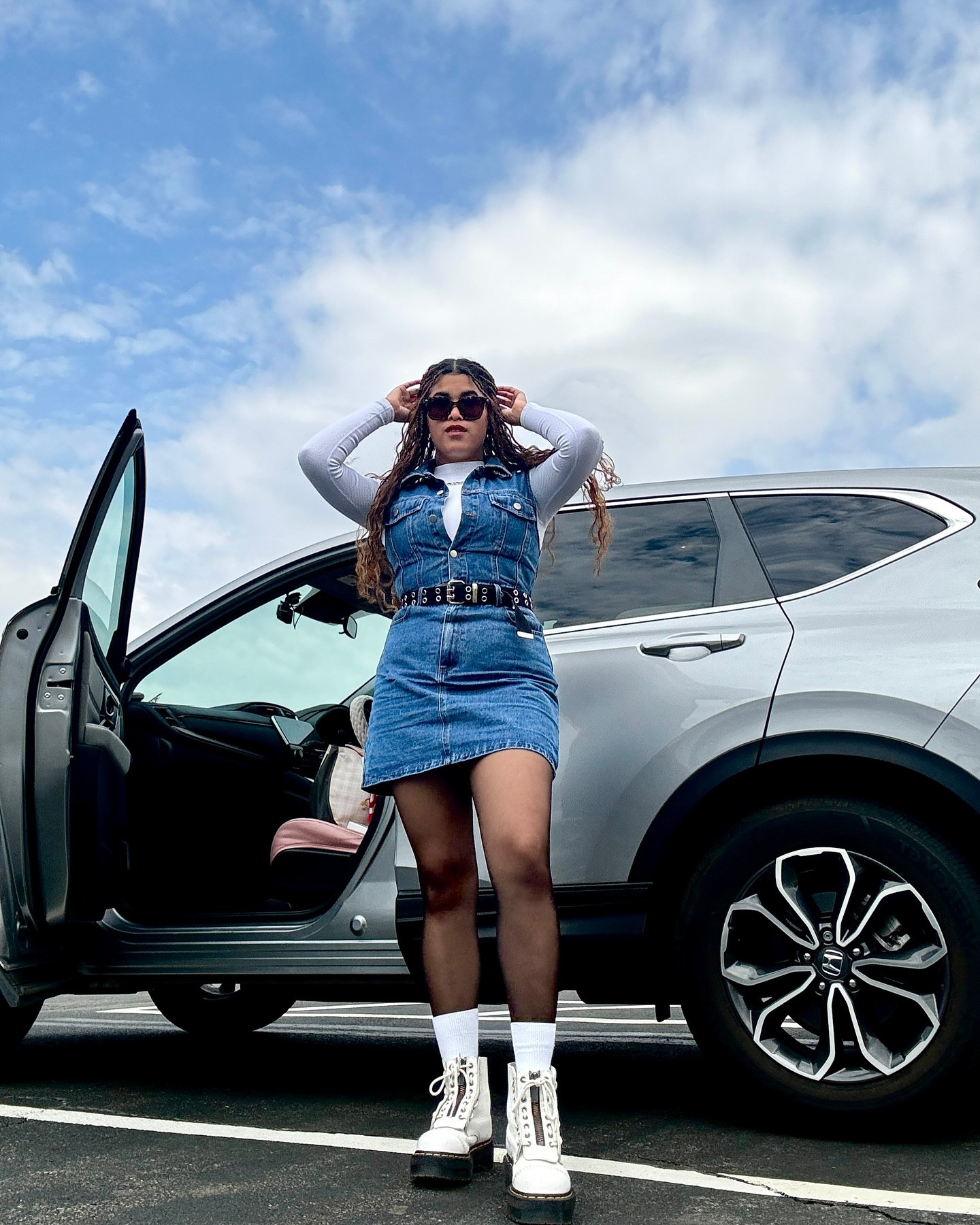 The perfect denim dress! 

Dress: @lulus 
Boots: @drmartensusa @drmartensofficial 
Bodysuit: @oqqsports @amazonfashion @amazon 

Who else is ready for the weekend? 

Favorite Part of the Outfit?

#DenimOnDenim #DrMartens #EdgyFashion #StreetStyle #DenimDress #FashionInspo

#LTKSeasonal #LTKFindsUnder100 #LTKFindsUnder50