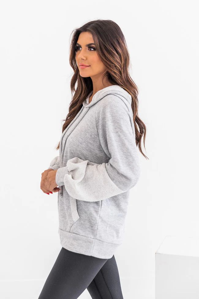 Lasting Love Grey Hoodie | The Pink Lily Boutique