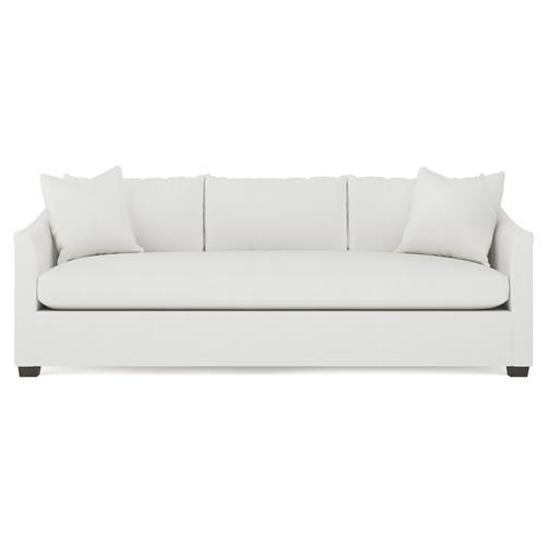 Clairmont Snow Performance Bench Cushion Sofa - 89" | Kathy Kuo Home