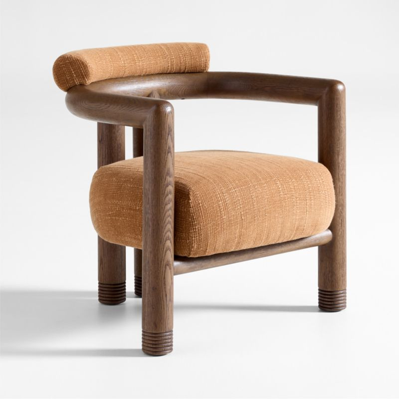 Porto Wood Frame Accent Chair | Crate & Barrel | Crate & Barrel