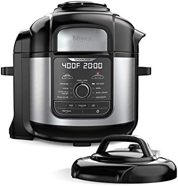 NINJA FD401 Foodi 8-qt. 9-in-1 Deluxe XL Cooker & Air Fryer-Stainless Steel Pressure Cooker, 8-Qu... | Amazon (US)