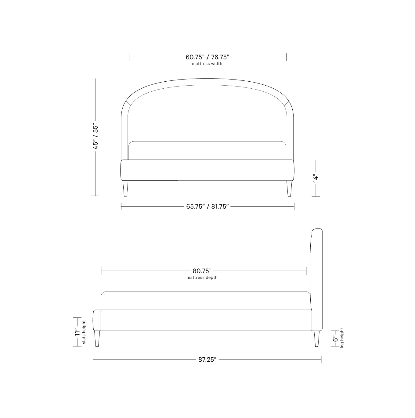 Anson Upholstered Bed | Interior Define