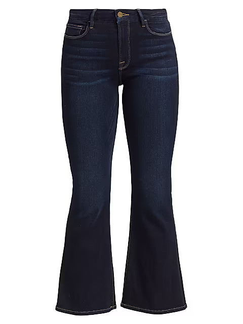 Le Crop Mid-Rise Bootcut Jeans | Saks Fifth Avenue