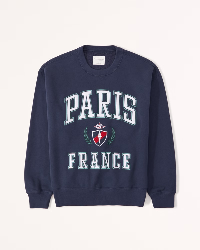 Graphic Crew Sweatshirt | Abercrombie & Fitch (US)