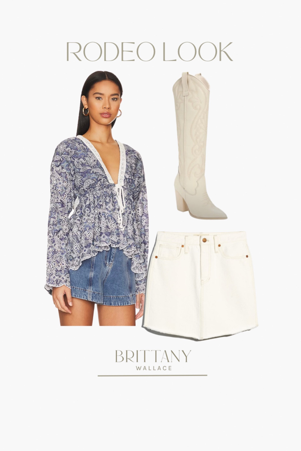 Rodeo // denim skirt // western // cowgirl // country concert 

#LTKstyletip #LTKFestival