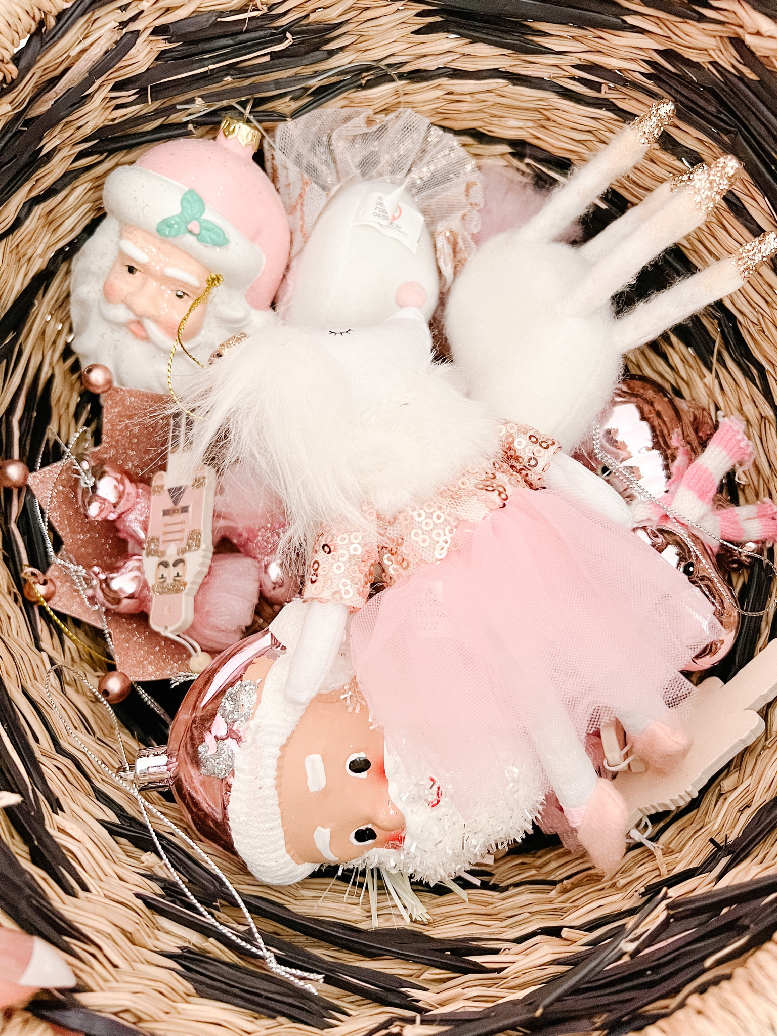 A bowl of pink ornaments. So pretty and so inexpensive 

#LTKhome #LTKSeasonal #LTKHoliday