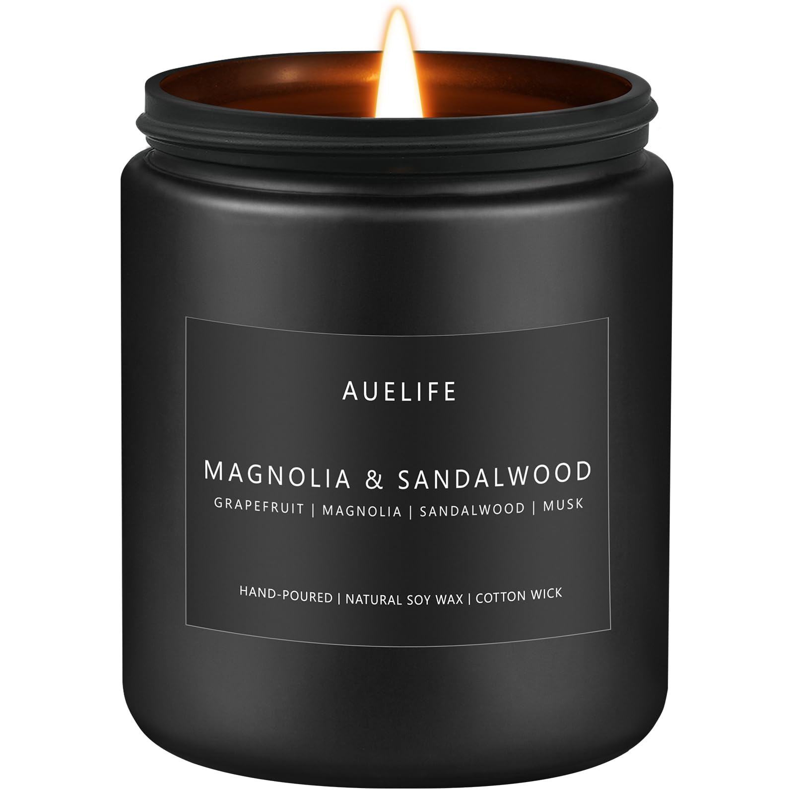 Magnolia & Sandalwood Candle | Masculine Candle - Candles for Men, Soy Candles for Home Scented, ... | Amazon (US)