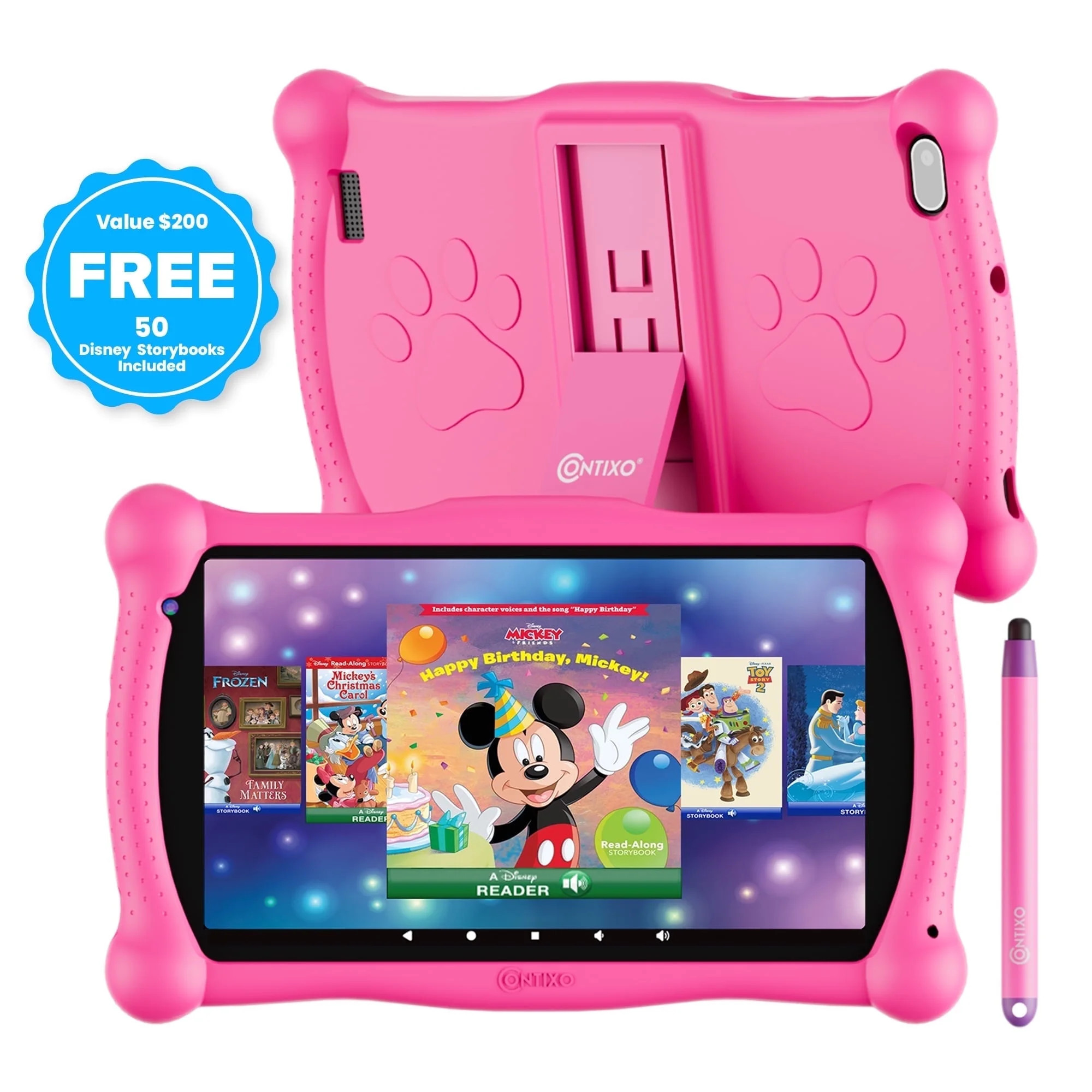 Contixo 7" Kids Tablet, 2025 Model, 50 FREE Disney eBooks, 32GB, Educational Android Tablet for K... | Walmart (US)