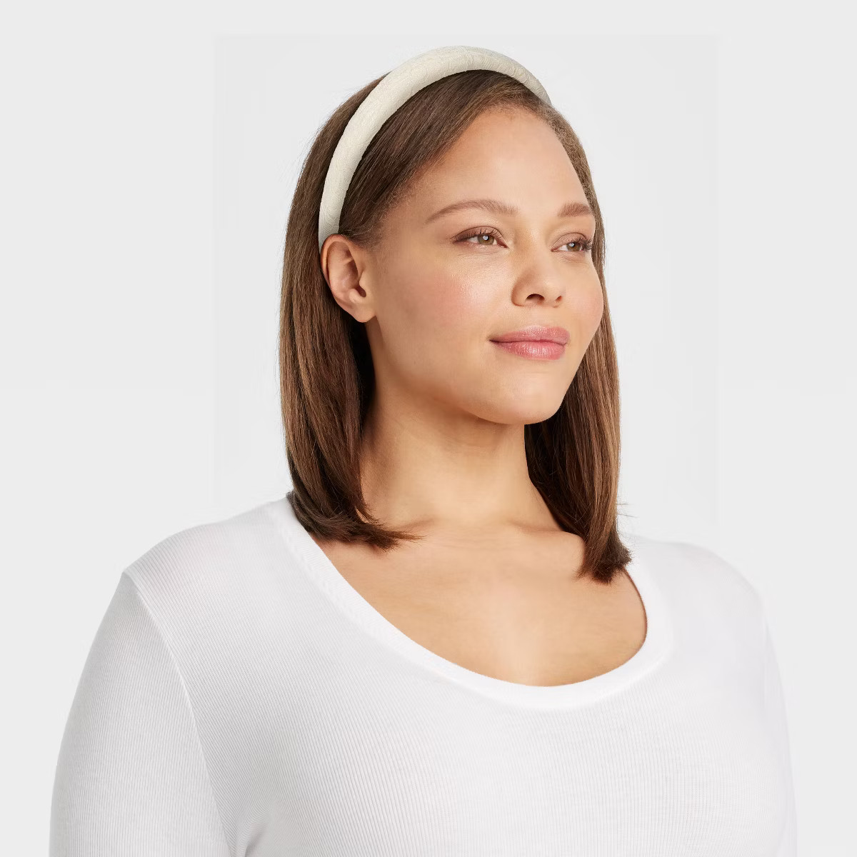 Lace Flower Puff Headband - A New Day™ Cream | Target