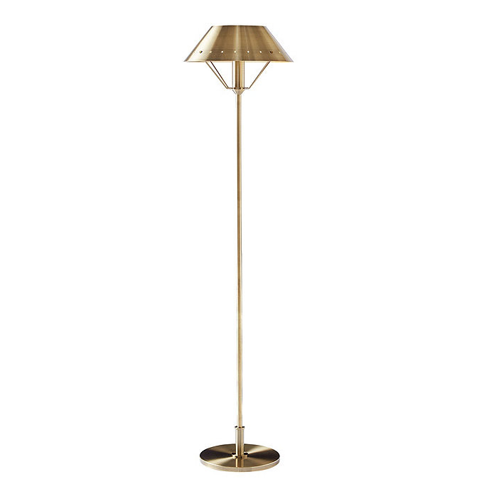 August Floor Lamp Antique Brass 64 inch Stick Reading Light | Ballard Designs, Inc.