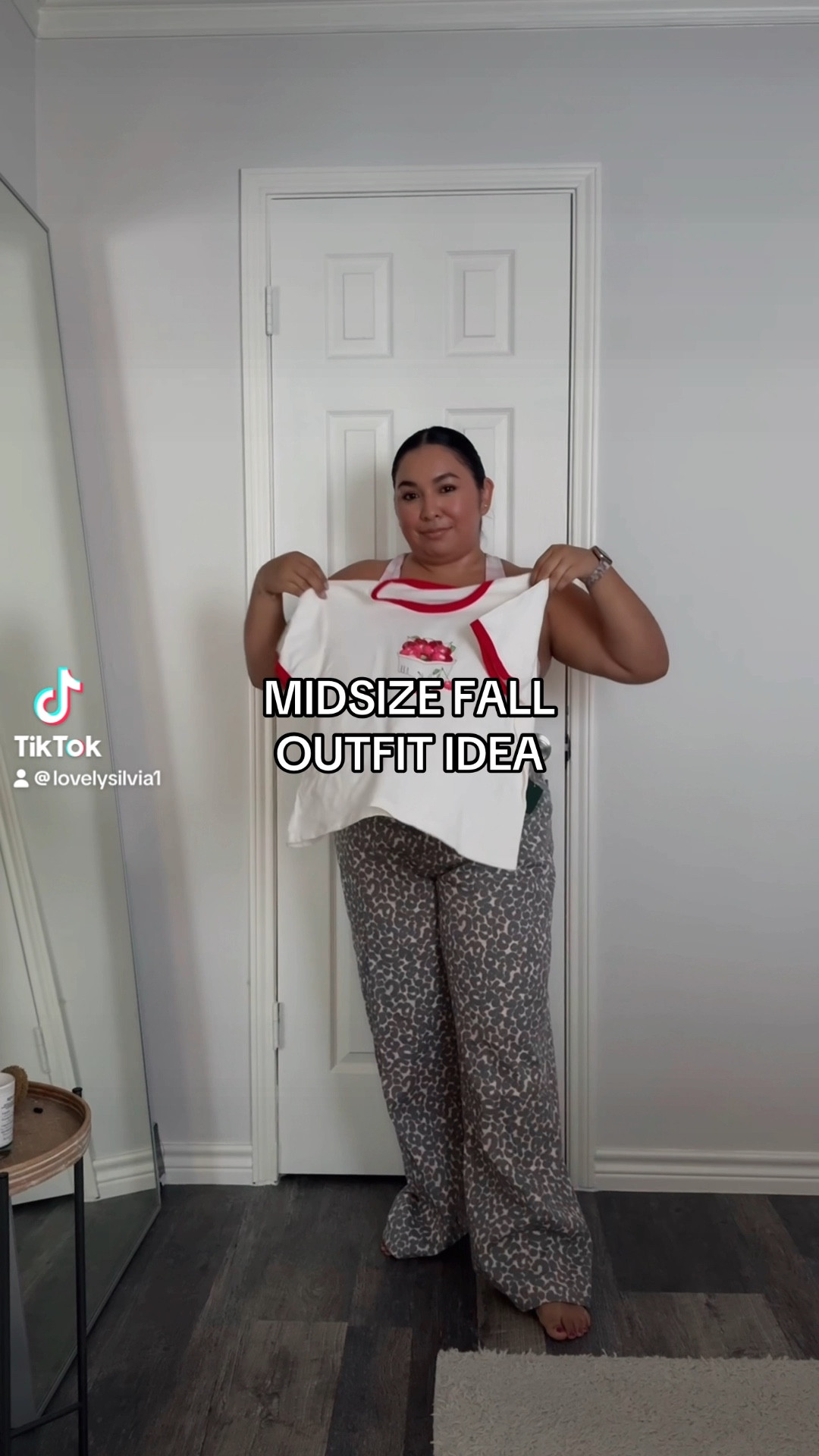 Midsize fall outfit idea 🐆🍒 

Fall fashion, fall outfits, fall outfit idea, leopard pants, cherry top, target finds, target fashion 

#LTKMidsize #LTKStyleTip #LTKFindsUnder50