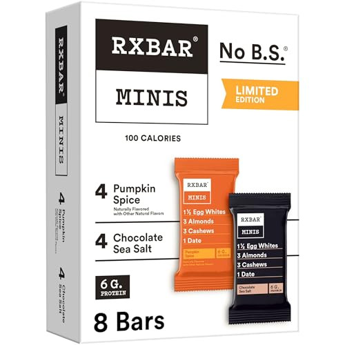 RXBAR Minis Protein Bars, Protein Snack, Snack Bars, Variety Pack, 7.3oz Box (8 Bars) | Amazon (US)