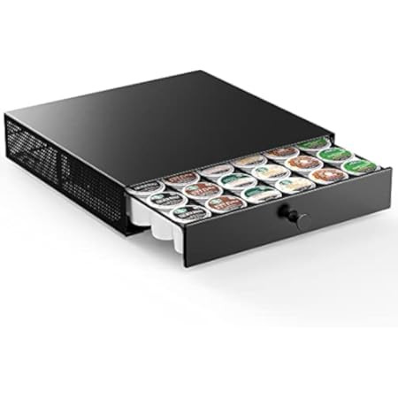 Goldlion K Cup Holder Sliding Tray Pull out Coffee Pod Organizer Rolling K Cup Organization Storage  | Amazon (US)