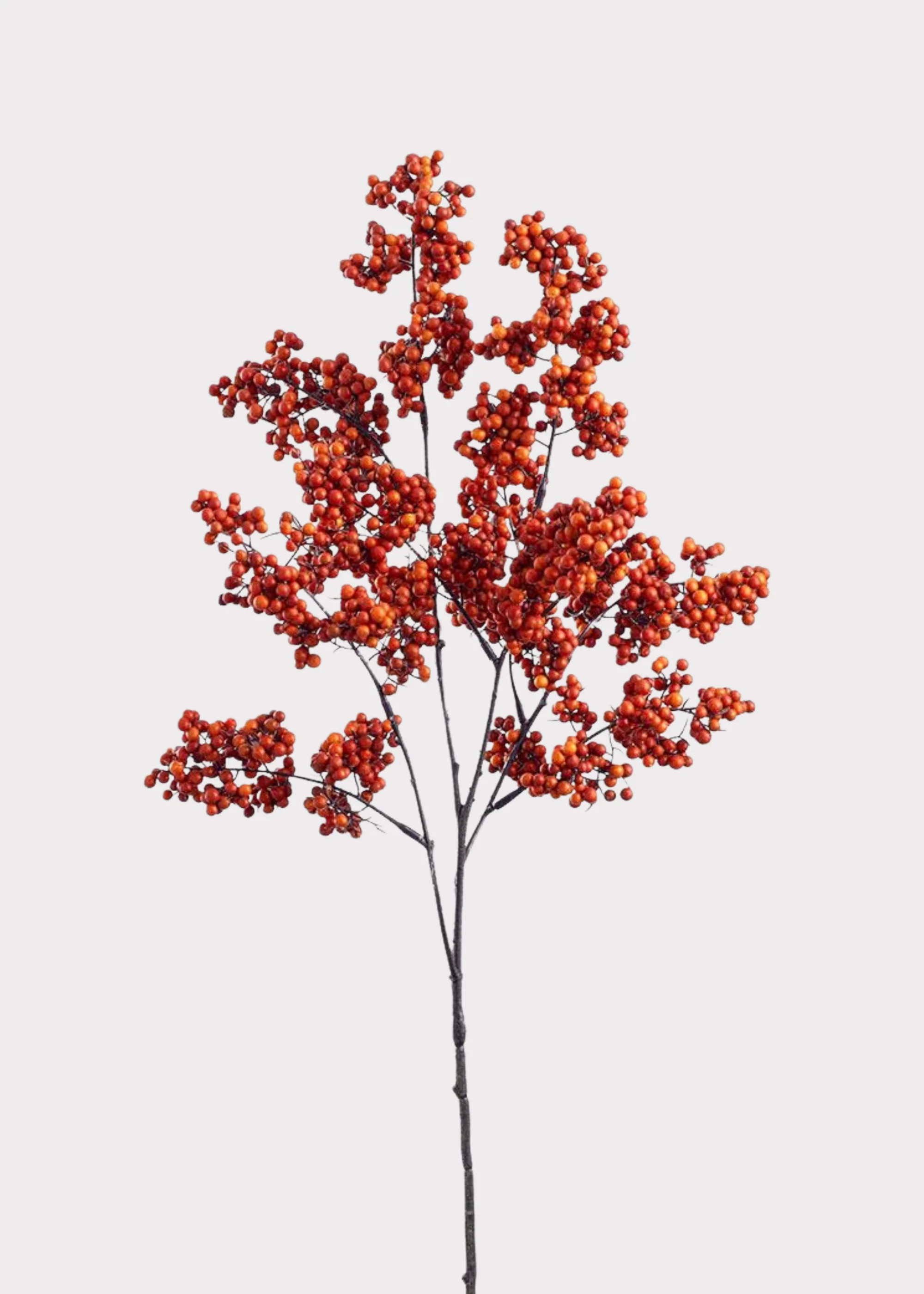 Artificial Berry Branch in Autumn Burnt Orange - 30" | Afloral