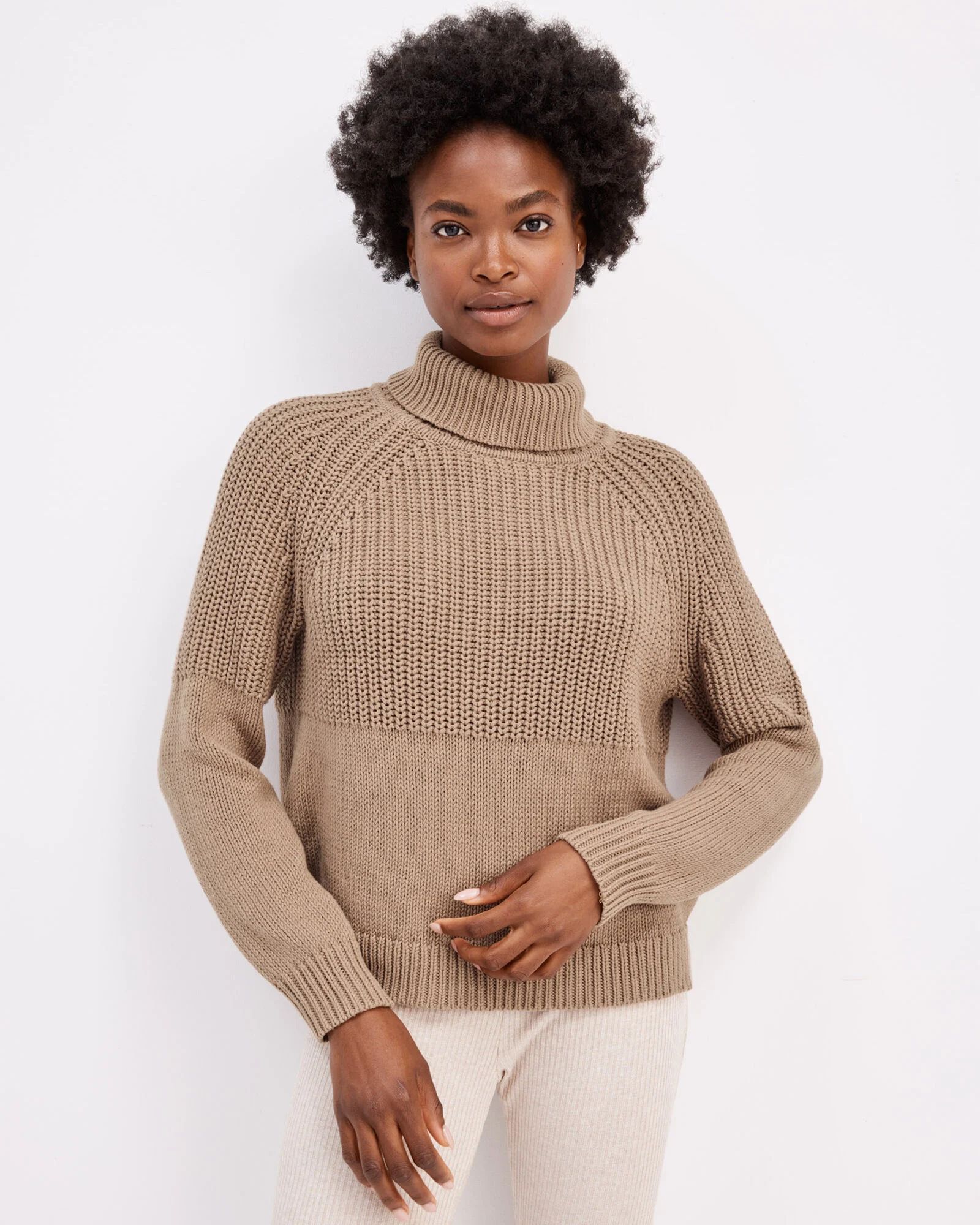 Double-Stitch Turtleneck Sweater | Haven Well Within